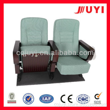 Wooden auditorium chairs with writing pad advertising company chair JY-998M